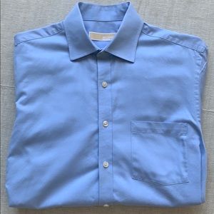 Lake blue barrel cuff . Regular fit.  34/35 sleeve